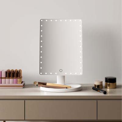 The Range FASCINATE 360 LED HD Makeup Mirror with Dimmable Touch Screen - White