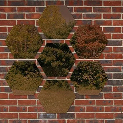 The Range Wall Mounted Non Shatter Acrylic Hexagonal Mirror - Bronze / 7