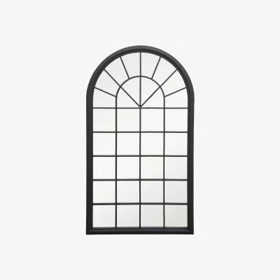 The Range Somerley Garden Mirror - Black / Large