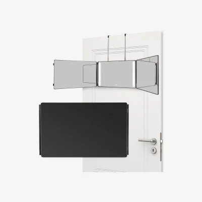 The Range 360 Mirrors with Lights Self Cut Hair - BLACK