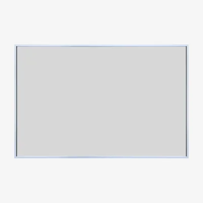 The Range Silver Aluminium Edged Wall Mirror - Silver