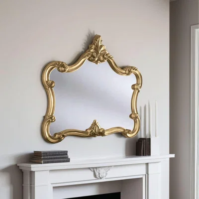 The Range Classic Carved Landscape Mirror - Gold