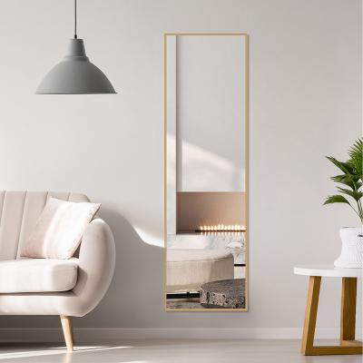 The Range Rectangular Metal Frame Full Length Mirrors - Gold