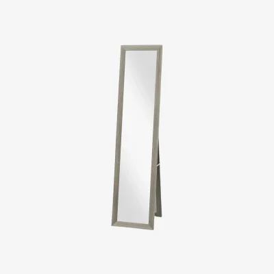 The Range Rustic Full Length Mirror Freestanding Or Hanging - Grey