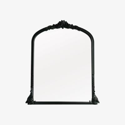The Range Ornate Beaded Mirror - Black