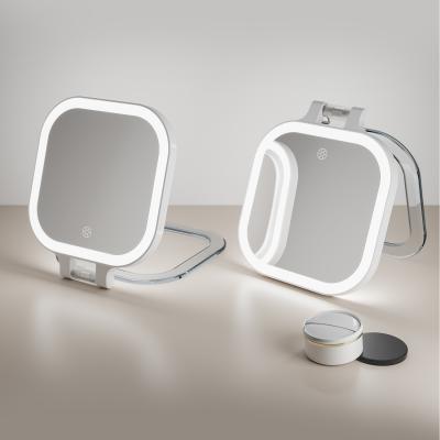 The Range FASCINATE Portable LED Travel Makeup Mirror - White