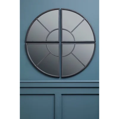 The Range Lidia 3D Effect Rectangular Wall Mirror - Black