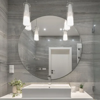 The Range MirrorOutlet 4mm Circular Sheet Mirror Glass 80cm diameter - Silver