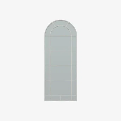The Range Arched Window Mirror Classic Meets Contemporary Design - White