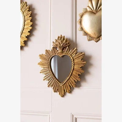 Rockett St George Gold Milagro Sacred Heart Mirror
