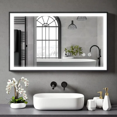 The Range Lucian Framed Bathroom LED Mirror 60x80cm - Multicolor / 60cm / 100cm