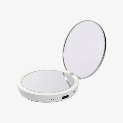 The Range Flip N Charge Power Bank Compact LED Mirror - Black