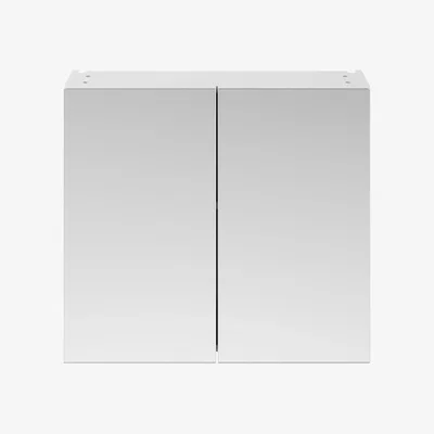 The Range Balterley Mirror Unit - 800mm - Gloss White - Gloss White