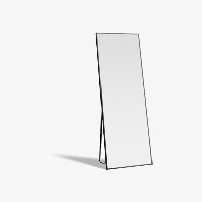 The Range Livingandhome Iron Frame Full Length Mirror with Stand - Black