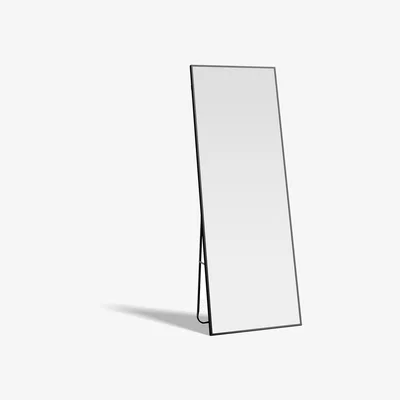 The Range Livingandhome Iron Frame Full Length Mirror with Stand - Black