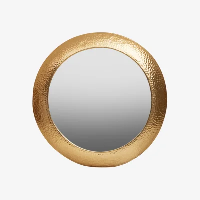 The Range Sloane Round Wall Mirror - Gold