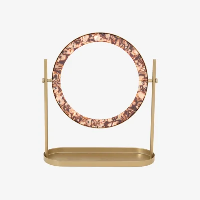The Range Tortoiseshell Desktop Mirror