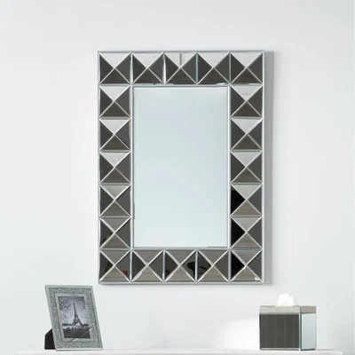 The Range LED 3D Mirror Frame Wall Mirror - White
