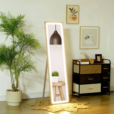 The Range HOMCOM Full Length Mirror with Lights Frame for Bedroom