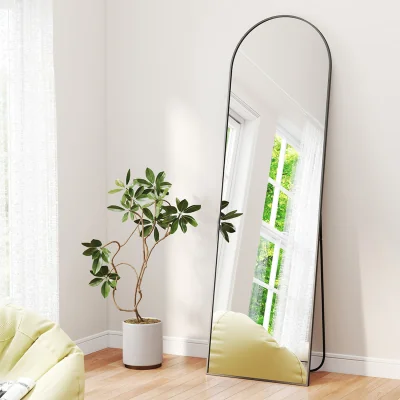 The Range 165 x 60cm Full Length Floor Mirror - Black