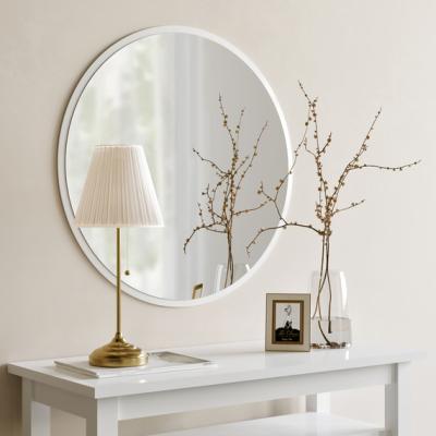 The Range Decorative Round Mirror in White - Mirror
