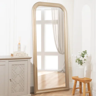 The Range Antique Beaded Lean-To Mirror
