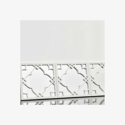 The Range 3 Moroccan Tile Wall Art Hanging Mirror White 25 Cm -  WHITE