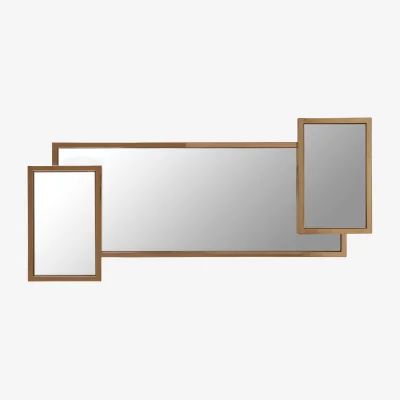 The Range Oria Gold Frame Wall Mirror - Gold