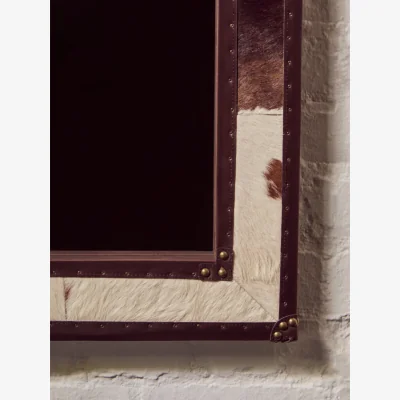 The Range Tribeca Wall Mirror with Stud Detail - White