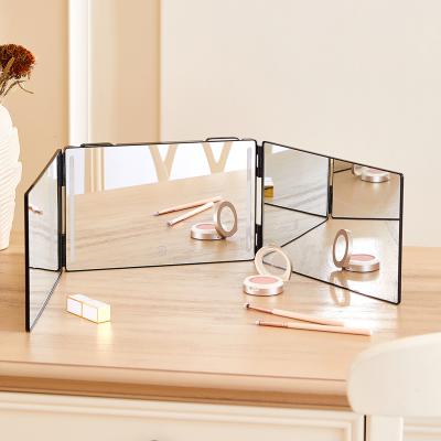 The Range Three-Way Foldable Makeup Mirror - Black