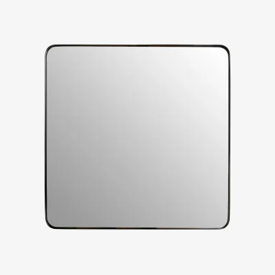 The Range Yula Pyramid Edged Wall Mirror - Black