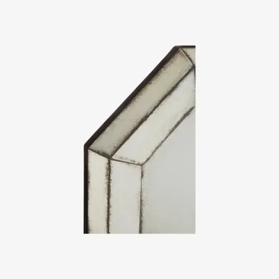 The Range Templar Floral Effect Wall Mirror - Silver
