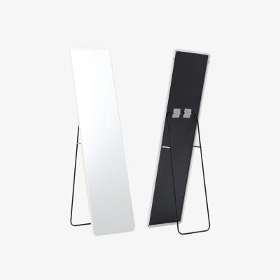 The Range HomeScape Mirror with Modern Rectangular Metal Frame - Silver White
