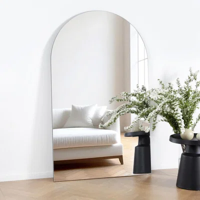 The Range Albano Extra Large Frameless Arched Full Length Mirror - Clear
