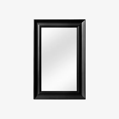 The Range Glitzy Sunburst Round Wall Mirror - Black