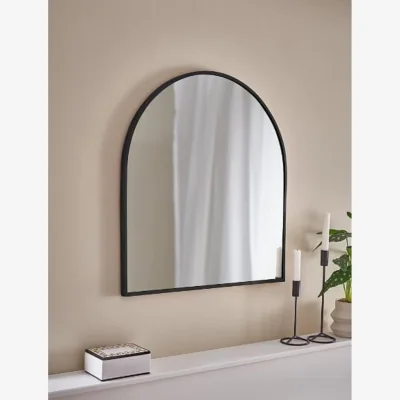 The Range Black Arched Aluminium Mirror 70 X 50 X 2.5 CM - Blacky