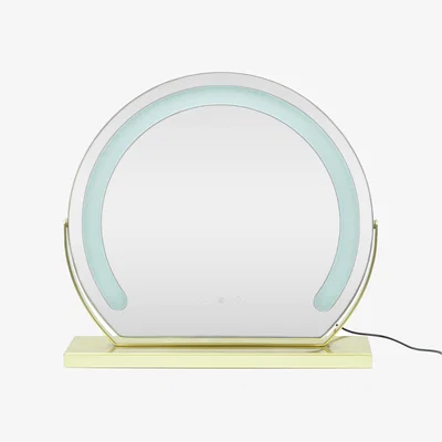 The Range Gold LED Illuminated Free Standing Vanity Mirror - Gold