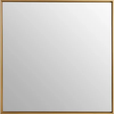The Range Orsina Ando Large Square Gold Finish Wall Mirror - Gold