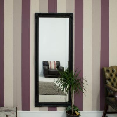 The Range Hamilton Black Shabby Chic Design Large Dress Mirror 167 x 76cm - Black