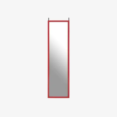 The Range Mize Red Plastic Frame Over Door Mirror - Red