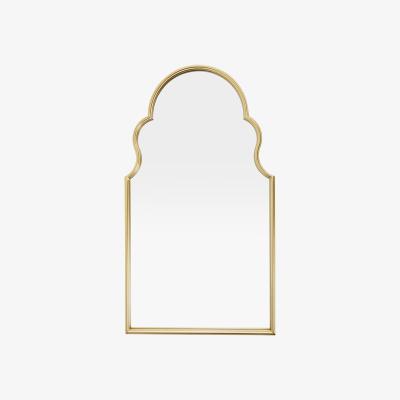 The Range Arched Metal Decorative Wall Mirror - Gold