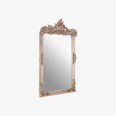 The Range Sunburst Multilevel Wooden Wall Mirror - Silver