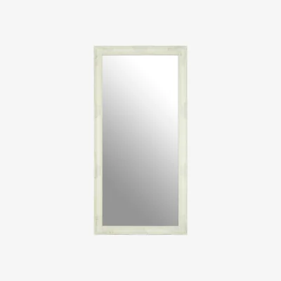 The Range Andrey White And Brushed Gold Finish Wall Mirror - White