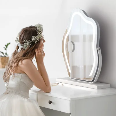 The Range Cloud Shaped Rotatable Makeup Mirror  - White