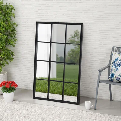 The Range Grid Design Sunshine Catcher Window Mirror - Black