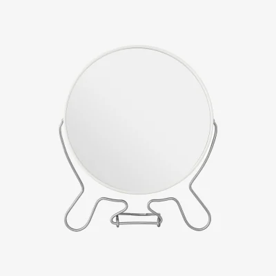 The Range Mison White Metal Large Shaving Mirror - White