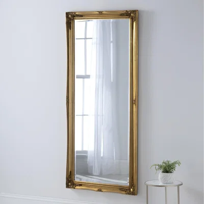 The Range French Style Carved Full Length Mirror Gold - Gold / 18kg