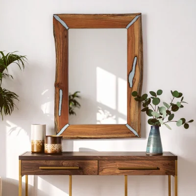 The Range Horn Wall Mirror - Brown