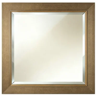 The Range Bronze Bevelled Square Mirror