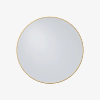 The Range Livingandhome Round Wall Hanging Mirror - Gold
